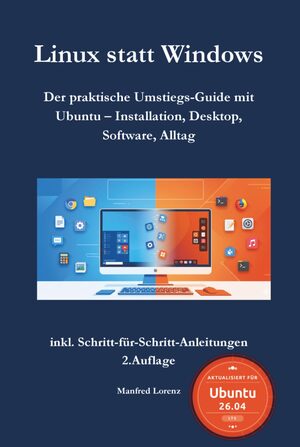 Buchcover: Linux statt Windows